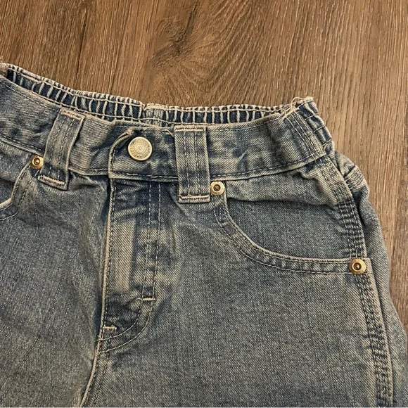 Canyon River Blues | Vintage Toddler Jean Shorts | Light Wash | Retro Surfer - Picture 2 of 7